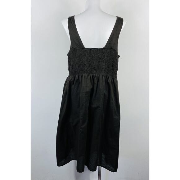 Avenue Plus Size 22 24 Sleeveless Cotton Dress Brown - Picture 2 of 3